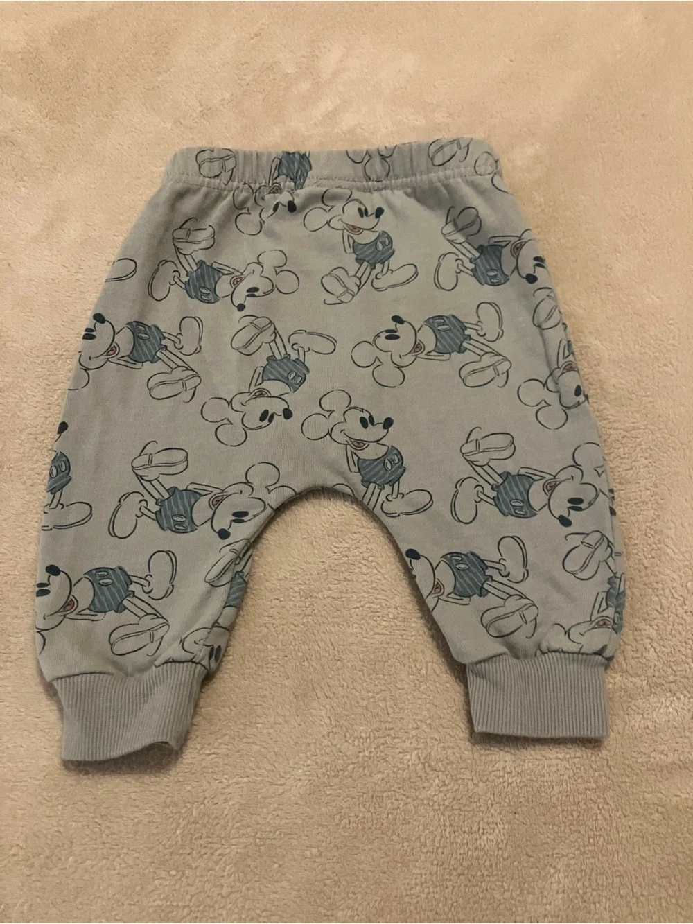 Disney Baby Mickey Mouse 3-Piece Outfit Set 9M Sweatshirt Bodysuit Pants